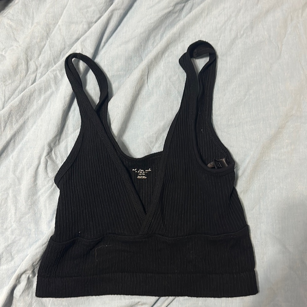 Black out from under low cut top